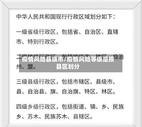 疫情风险县级市/疫情风险等级是按县区划分-第2张图片