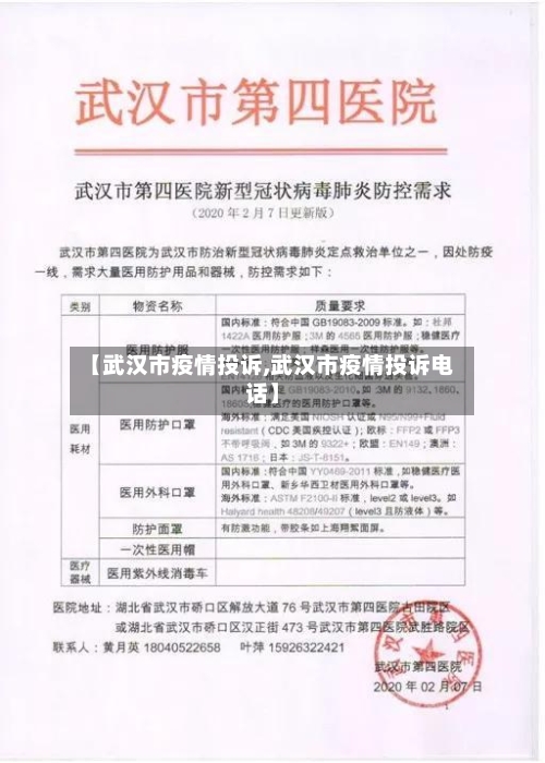 【武汉市疫情投诉,武汉市疫情投诉电话】