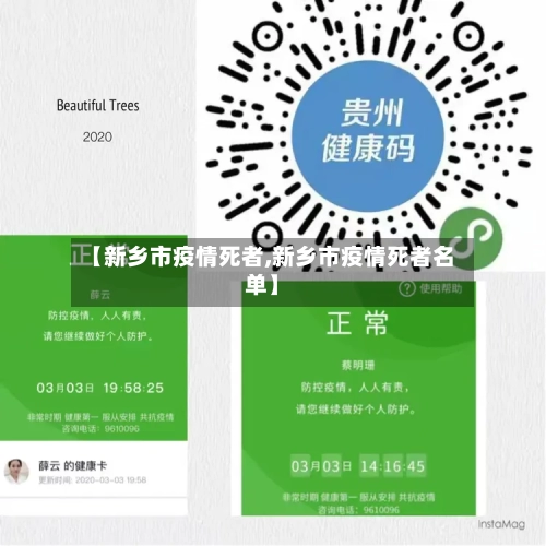 【新乡市疫情死者,新乡市疫情死者名单】-第2张图片