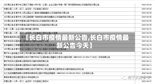 【长白市疫情最新公告,长白市疫情最新公告今天】-第2张图片