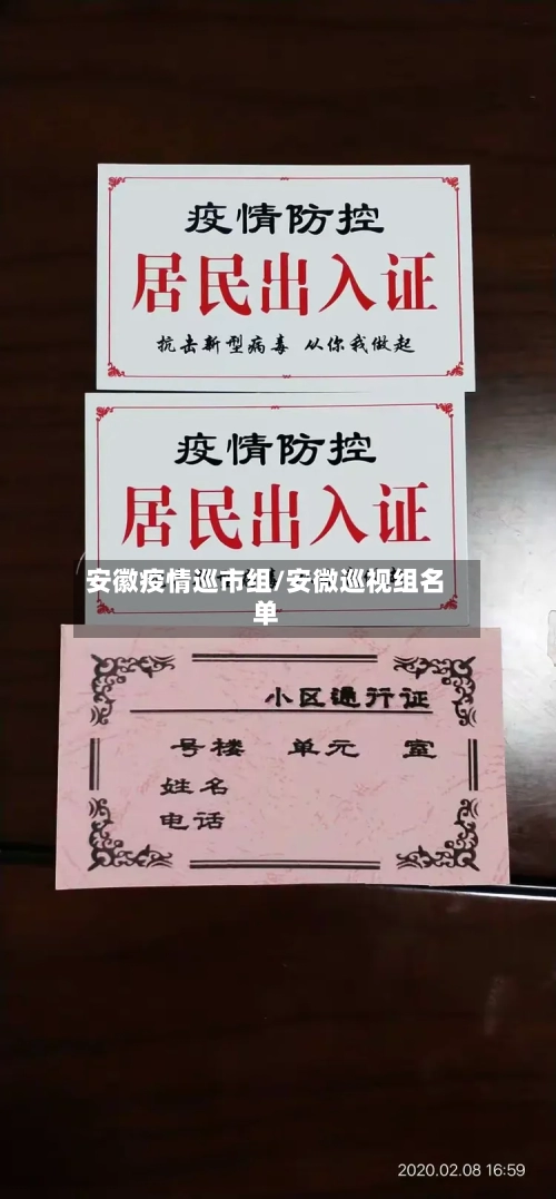 安徽疫情巡市组/安微巡视组名单