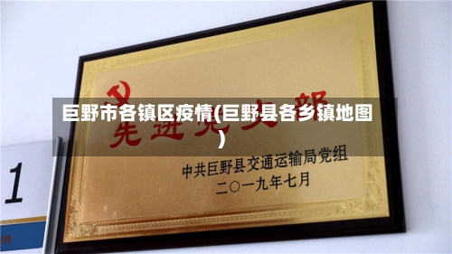 巨野市各镇区疫情(巨野县各乡镇地图)