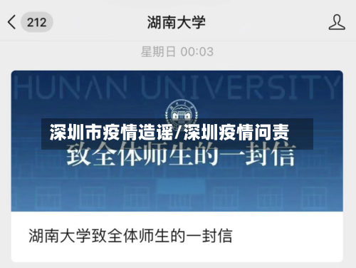 深圳市疫情造谣/深圳疫情问责-第2张图片