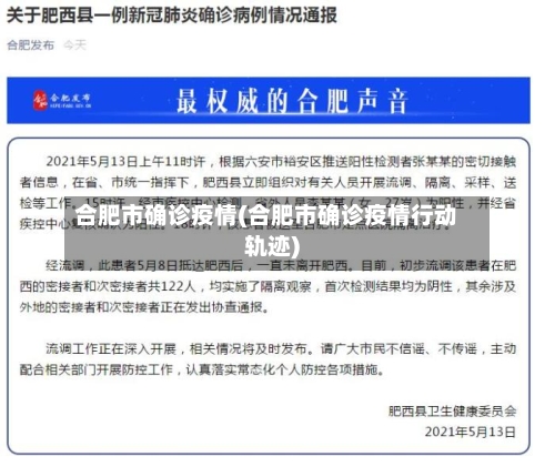 合肥市确诊疫情(合肥市确诊疫情行动轨迹)-第2张图片